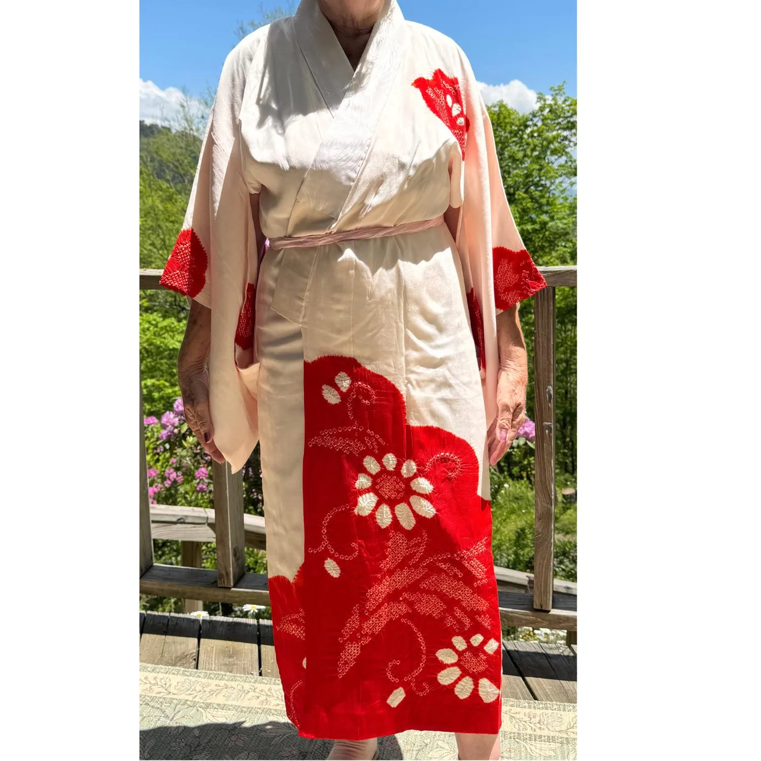 Japanese Nagajuban Women's Kimono Silk Robe Undergarment